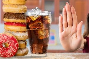ciambelle dolci e coca cola